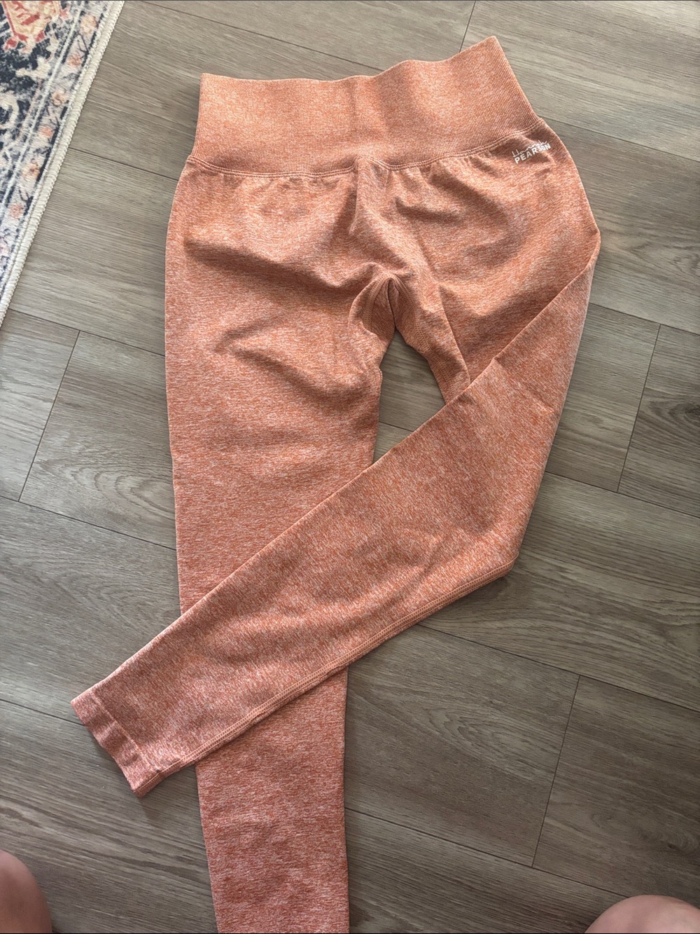 Defyne Hannah Pearson Orange Seamless High-Waist Leggings